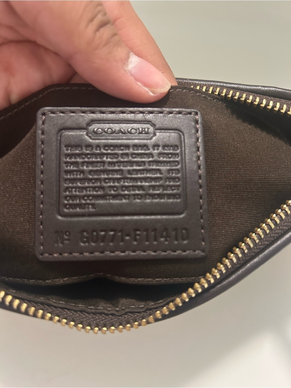 2009 Coach Metallic Patchwork Mini Shoulder Bag in Tan and Gold - Picture 5 of 5